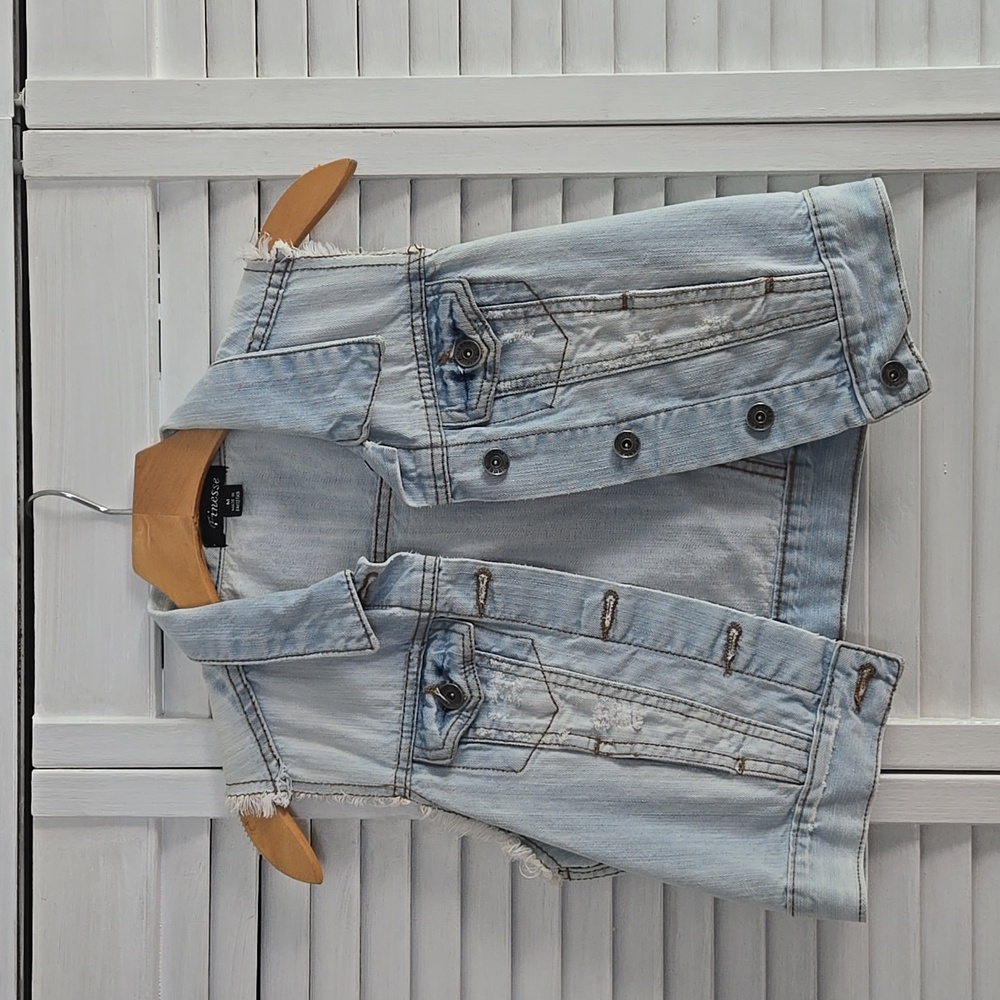 Jean Vest, Finesse, M, light denim